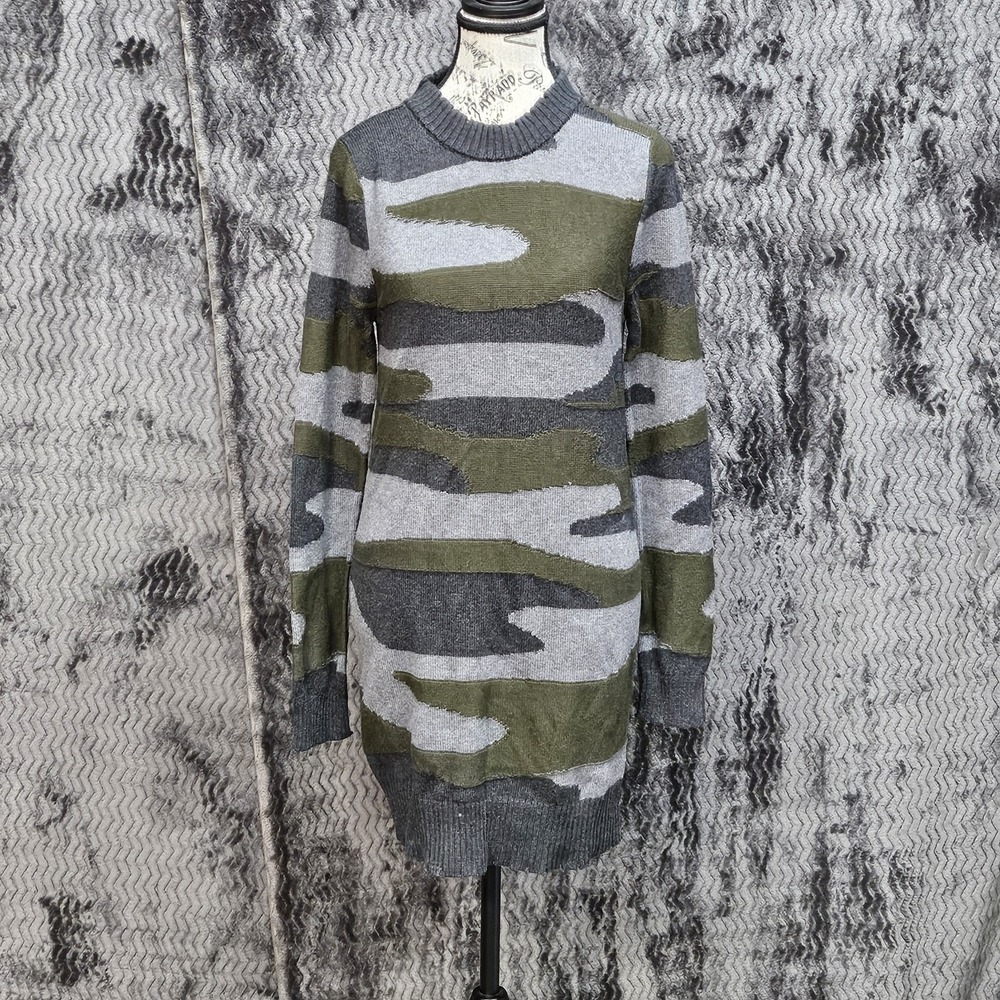 Pam & Gela Sweater dress Women S Camo Military Grunge Punk Designer Quiet Luxury